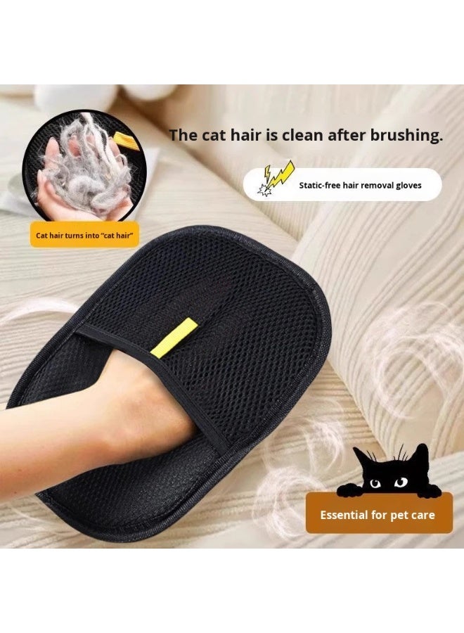 مجموعة قفازات تنظيف وإزالة الشعر الشاملة للحيوانات الأليفة - Image 3